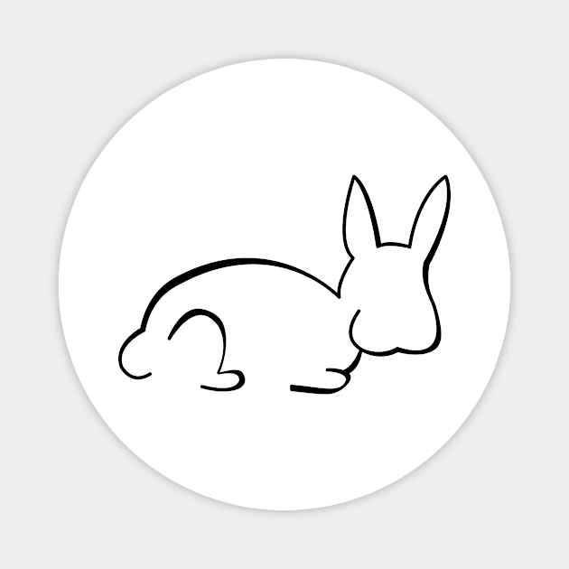 Rabbit Magnet by traditionation